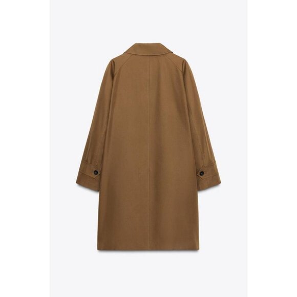 ZARA ZW COLLECTION MIDI TRENCH COAT - Picture 6 of 8